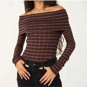 Free People Snowbunny Girlfriend Off-the-Shoulder Top
